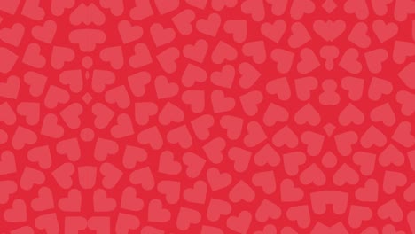 fondo con patrón de corazón rojo
