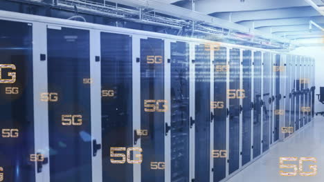 Animación-Del-Procesamiento-De-Texto-Y-Datos-5g-En-Servidores-Informáticos