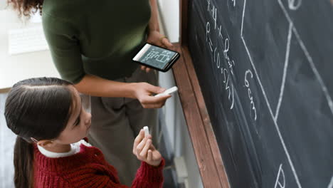 Teacher and student learning geometry