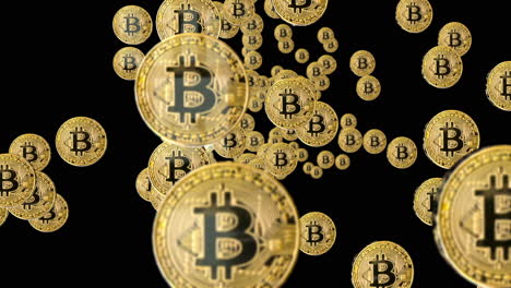 Bitcoin-Crypto-currency-Coins-Falling---3D-Animation