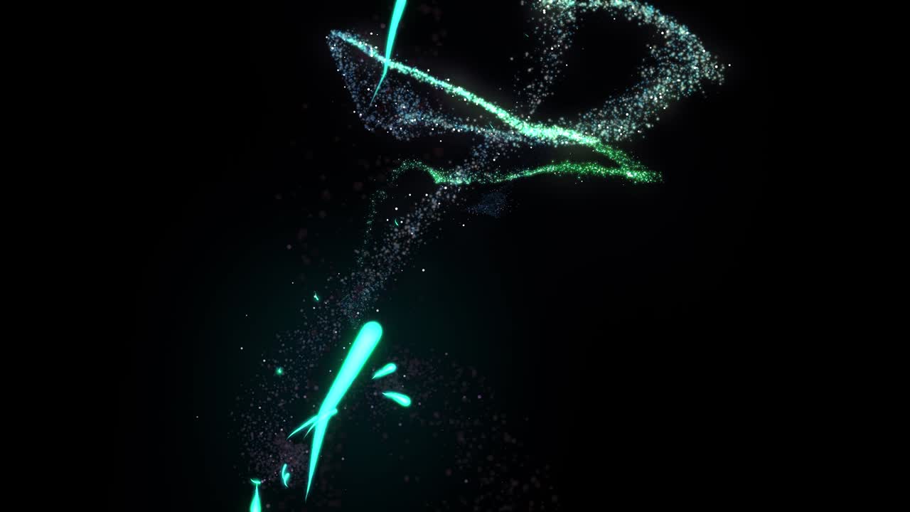 paquete de efectos de dibujos animados 2d, 7 elementos de neón con un brillo