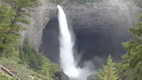 high waterfall in british columbia