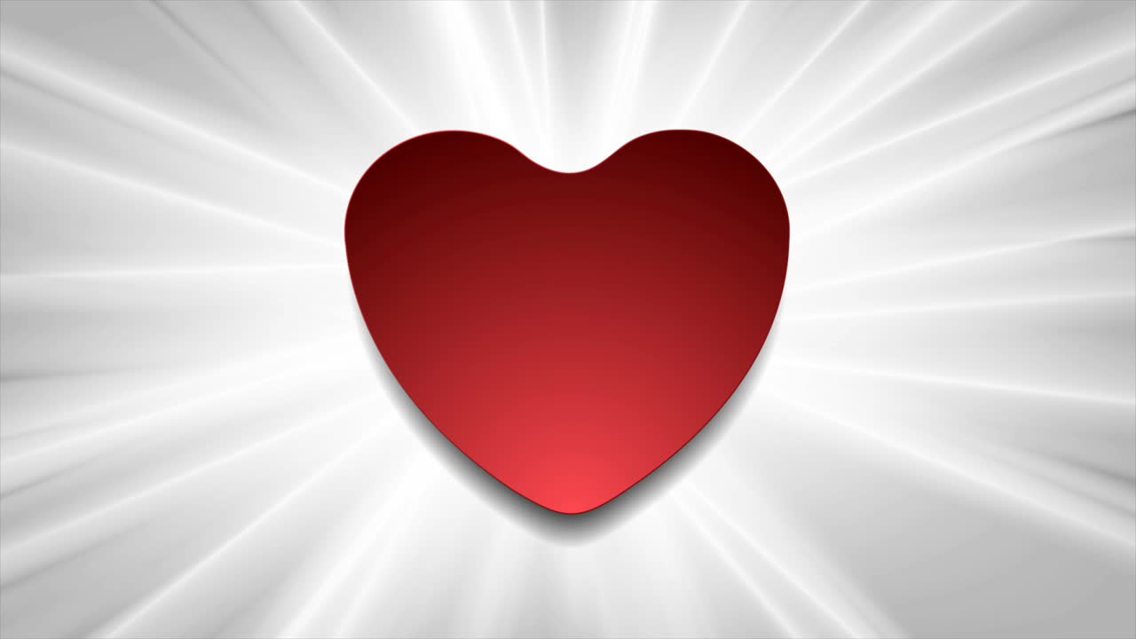 회색 은 성 발렌타인 데이 운동 배경과 빨간 심장