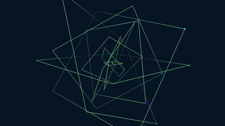 Geometrisk mønster: spændende linjer og former til webdesign eller produkt