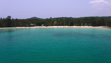 Exotic-hotel-resort-on-tropical-white-sand-Koh-Kood-ocean-lagoon-beach