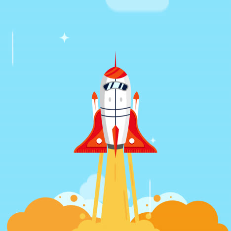 rocket launch illustration