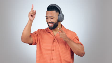 Man,-dancing-and-headphones-with-music-and-energy