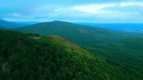 mountainous landscape aerial view