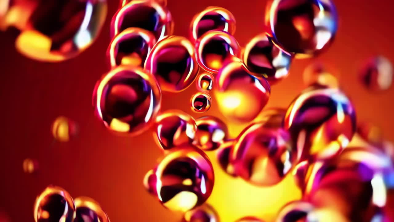 추상적인 다채로운 거품