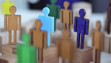 diverse human figures symbolizing community and individuality