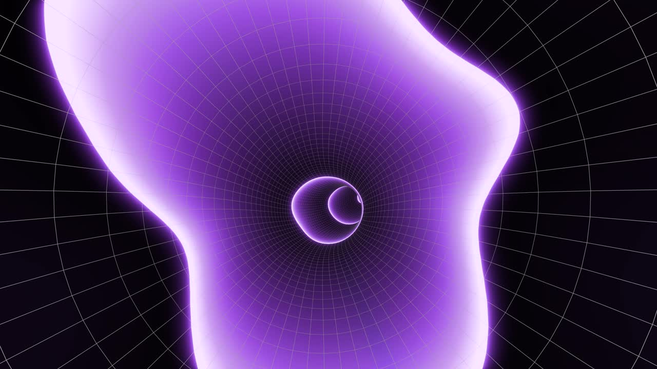 Wormhole traveling through space and time. 3d animation loop background