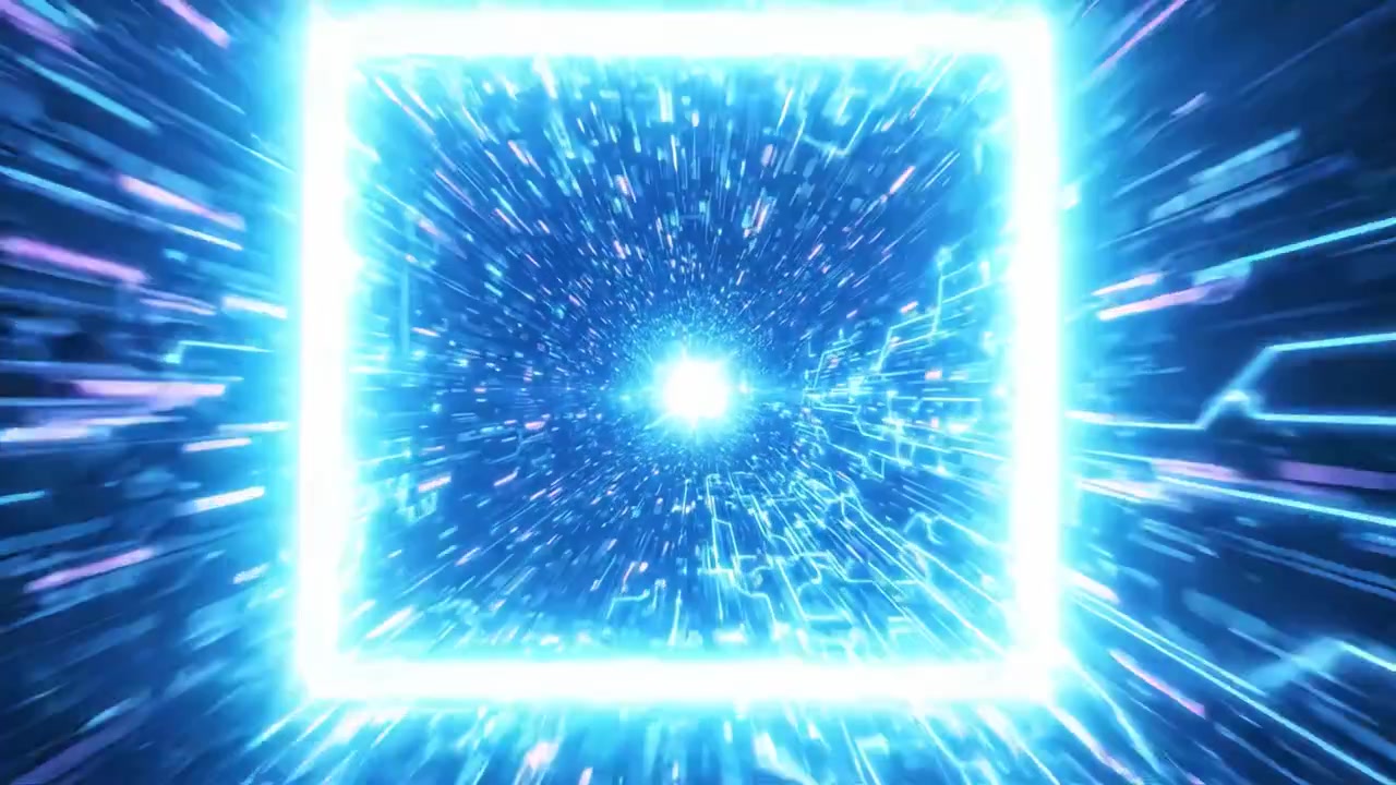 A Journey Through the Cosmic Portal: Exploring the Vibrant Energy and Dynamic Patterns of Light in a Celestial Burst Experience
