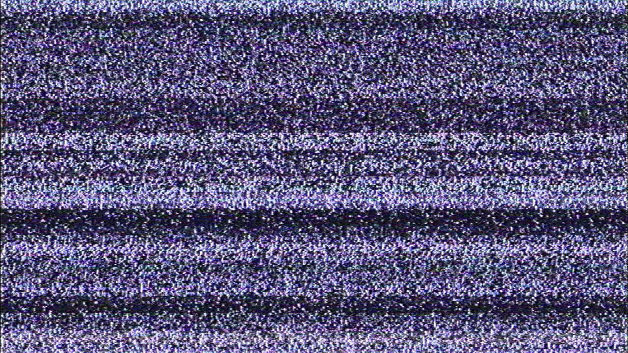 Retro Analog Television Static Noise and Interference