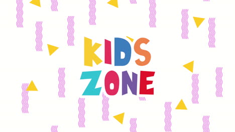 letras de zona para niños con letras de colores