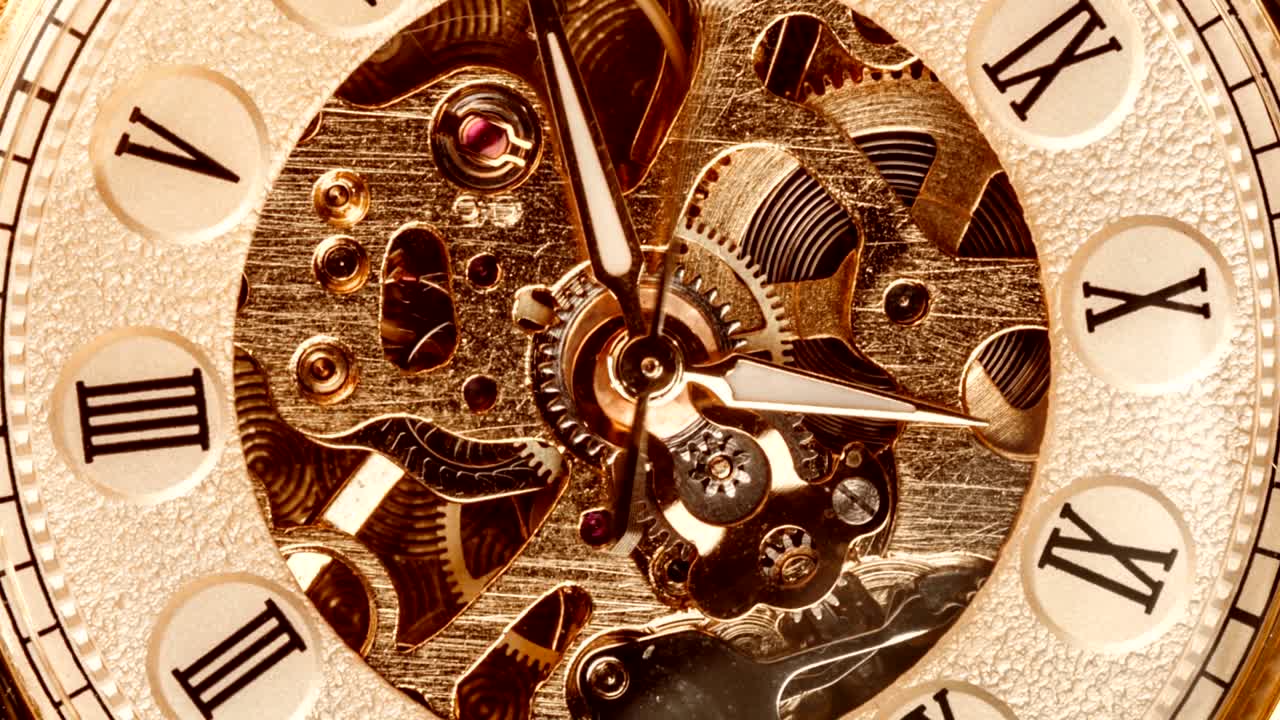 Spiral clock track of time