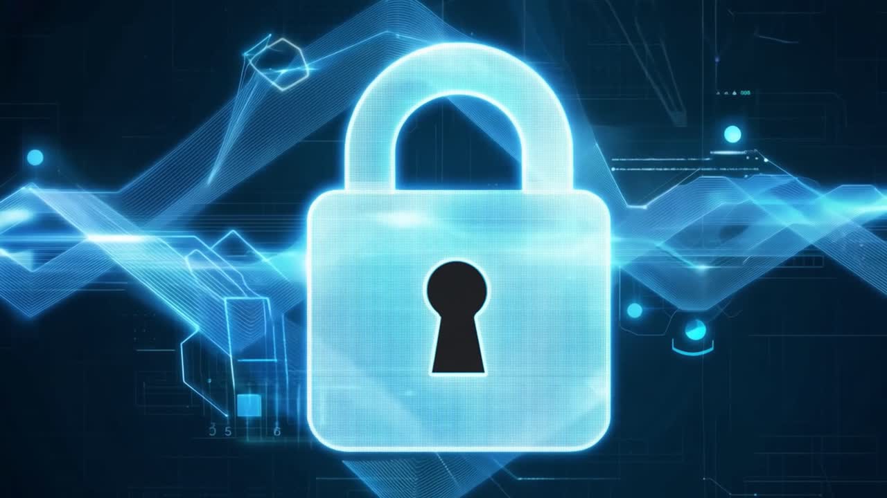 Padlock representing security and cybersecurity