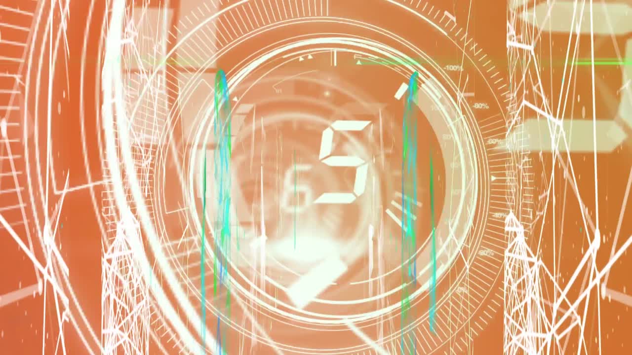 スポットや形状のカウントダウンのアニメーション