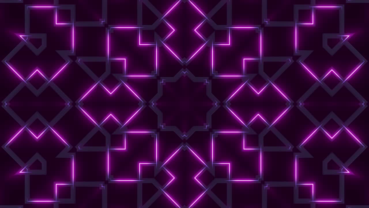 Abstract Neon Geometric Pattern