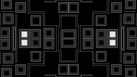 fondo de bucle vj de cuadrados brillantes para abstracciones visuales