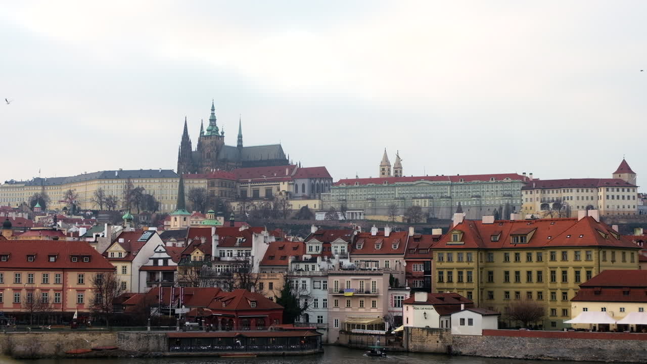 Vista panoramica degli edifici a Praga, Repubblica Ceca