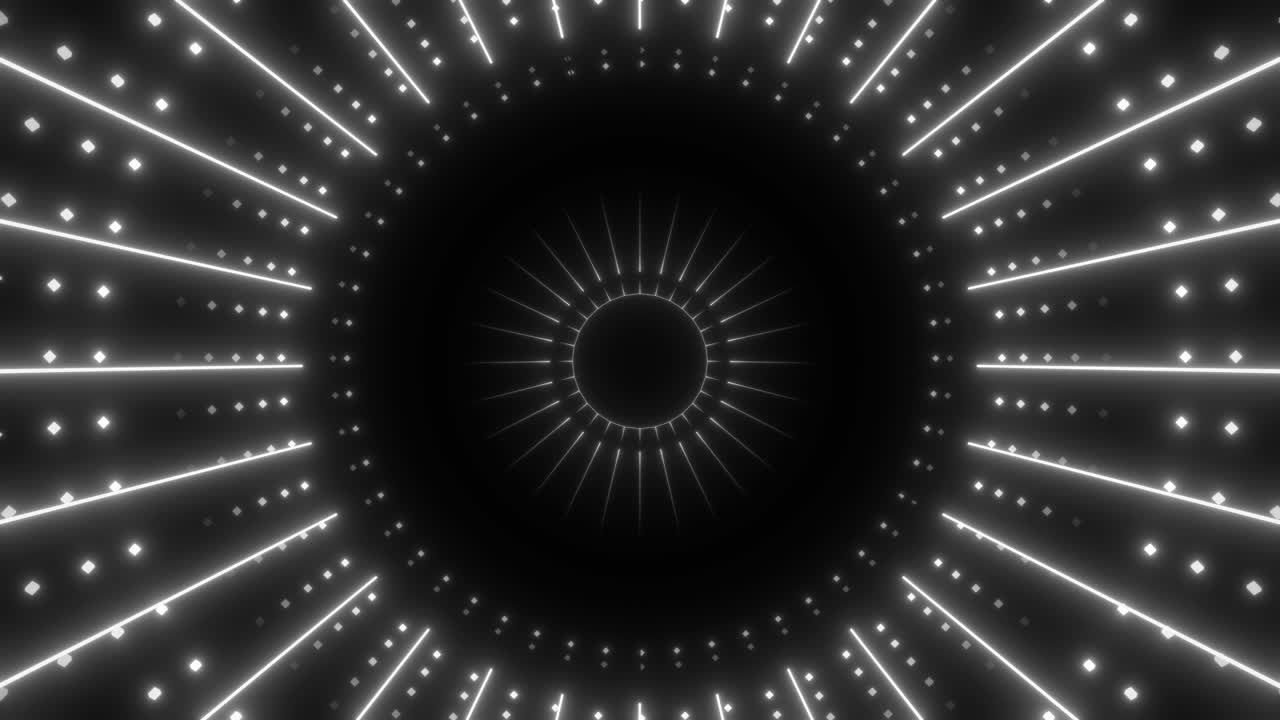 추상적인 네온 터널