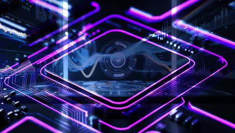 futuristic digital data processing environment