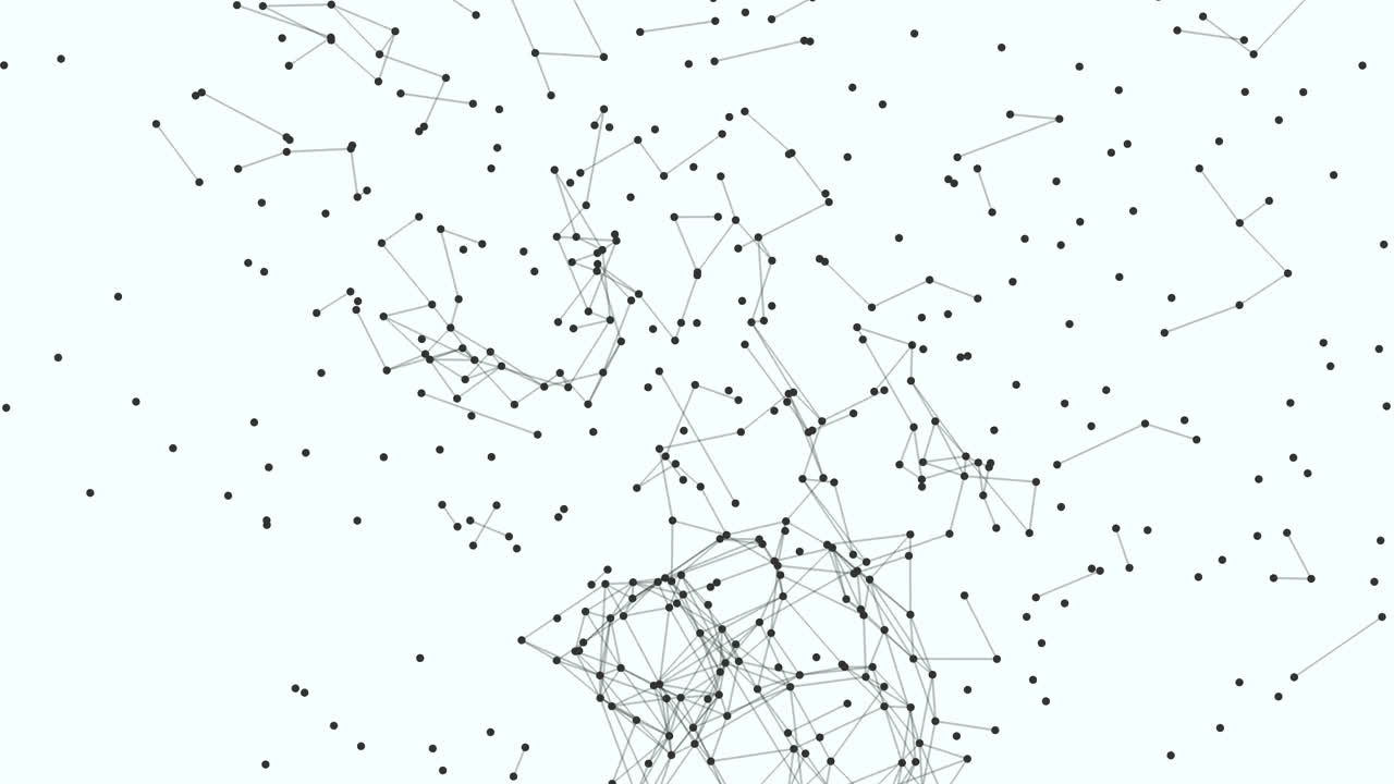 Interconnected grid of points in a monochromatic network
