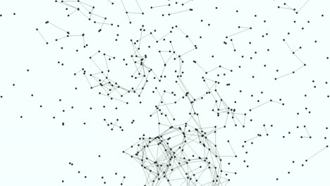 interconnected grid of points in a monochromatic network