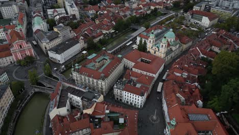 aerial view of ljubljana, slovenia