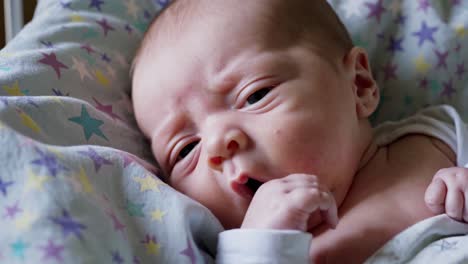 sleeping newborn baby