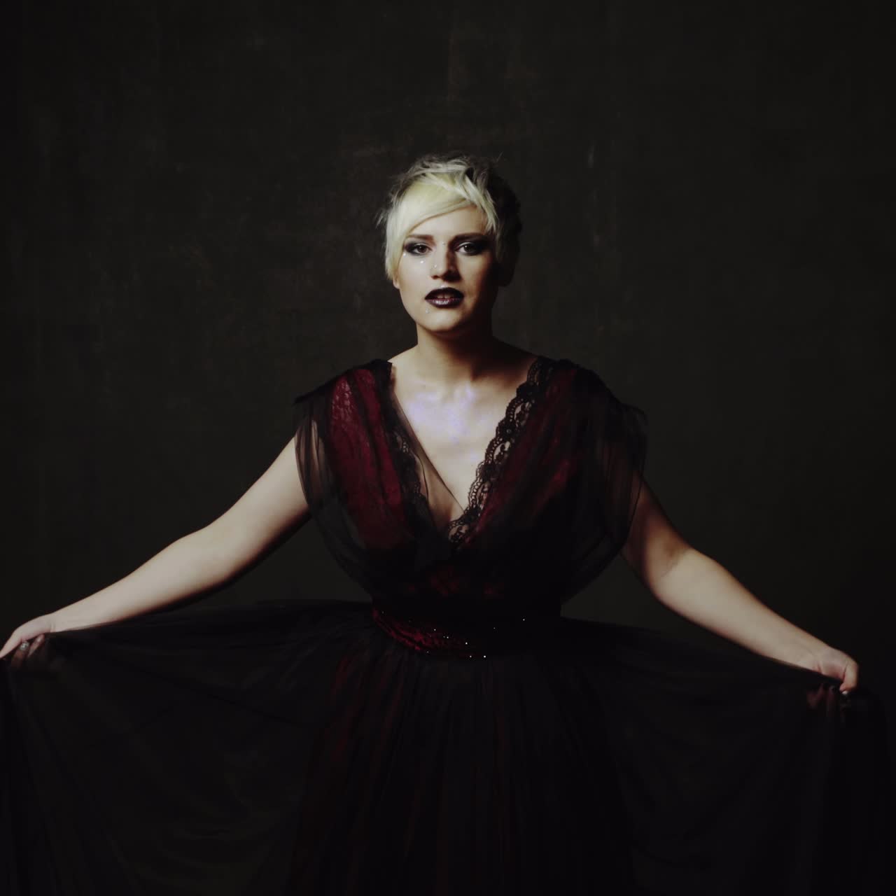 el retrato de la belleza. el peinado.