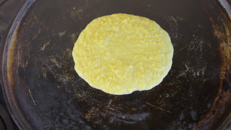 venezuelan cachapas made of corn tortilla