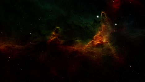 viaje de exploración del espacio profundo a la nebulosa de orión 4k