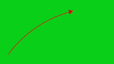 animated arrow moving up on chromakey background.
stock market animated graphic. stock price chart.