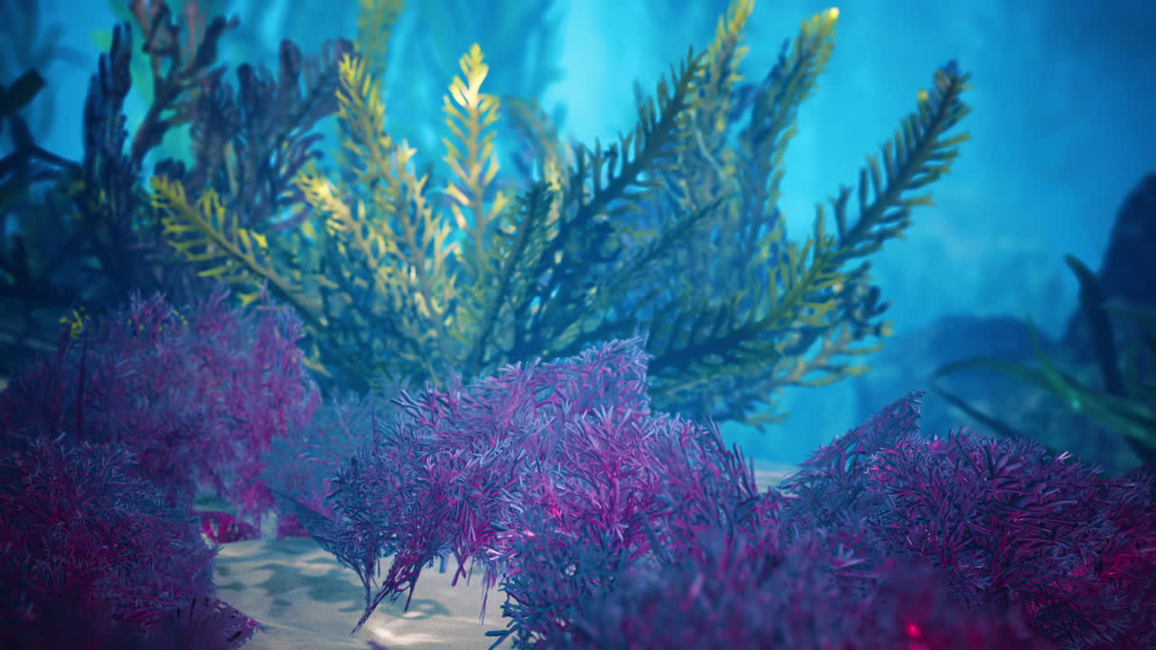 ⁇ 빛 을 받은 수중 산호초