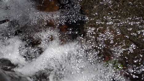 Bubbling-water-shot-in-mountain-stream-at-180-fps-slow-motion