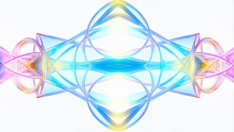 vibrant abstract symmetrical fluid design