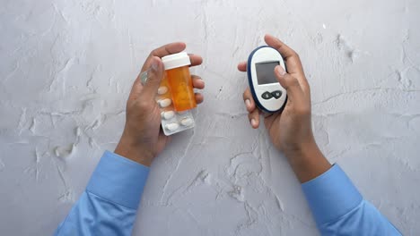 diabetes management: medication and glucose meter