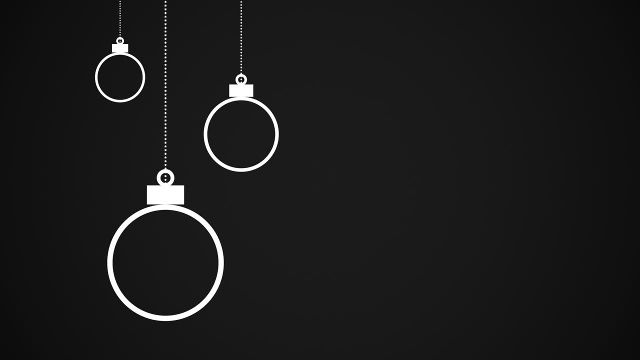 bolas blancas sobre fondo negro