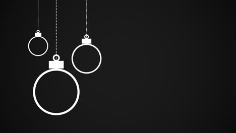 bolas blancas sobre fondo negro
