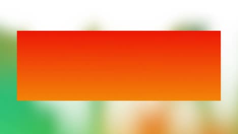 Orange-shapes-and-blurred-green-and-yellow-graphic-on-white-background