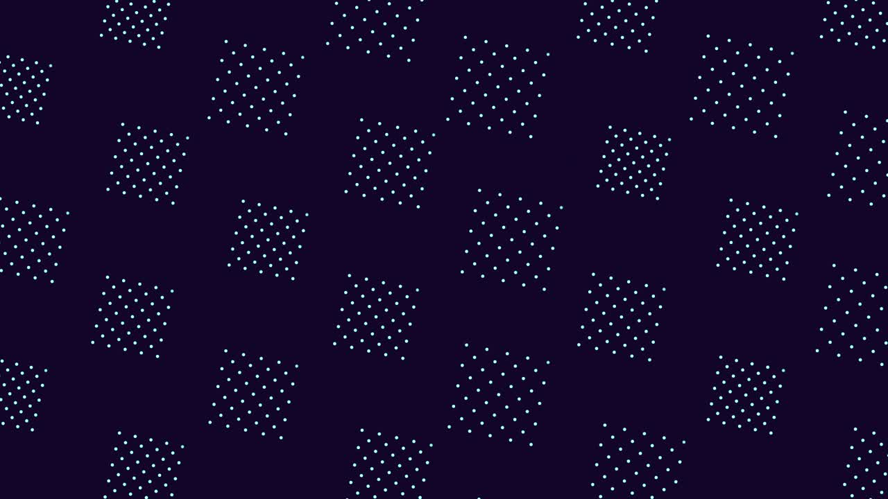 Motion blue dots and squares pattern