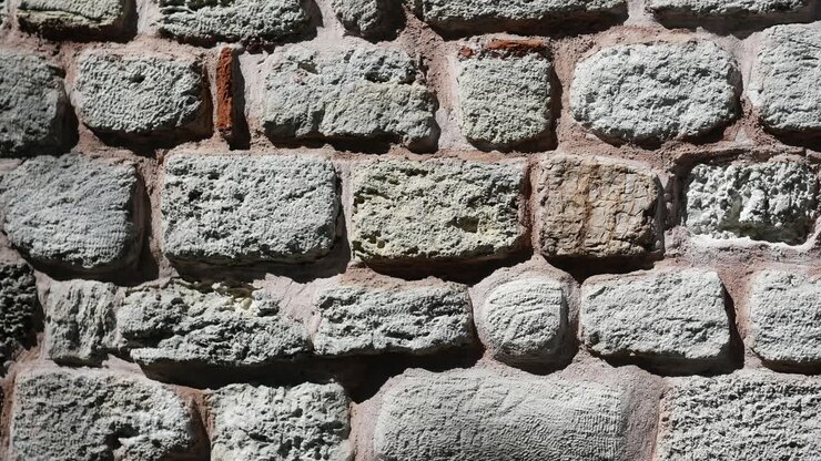 Close Up of Old Stone Wall