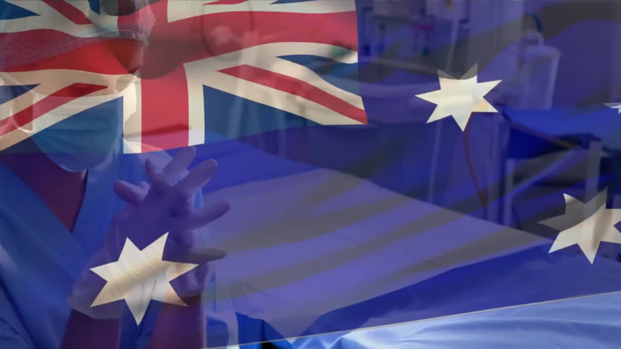 호주  ⁇ 발이 병원에서 스트레스를 받은 여성 외과 의사를 향해 흔들리는 디지털 구성