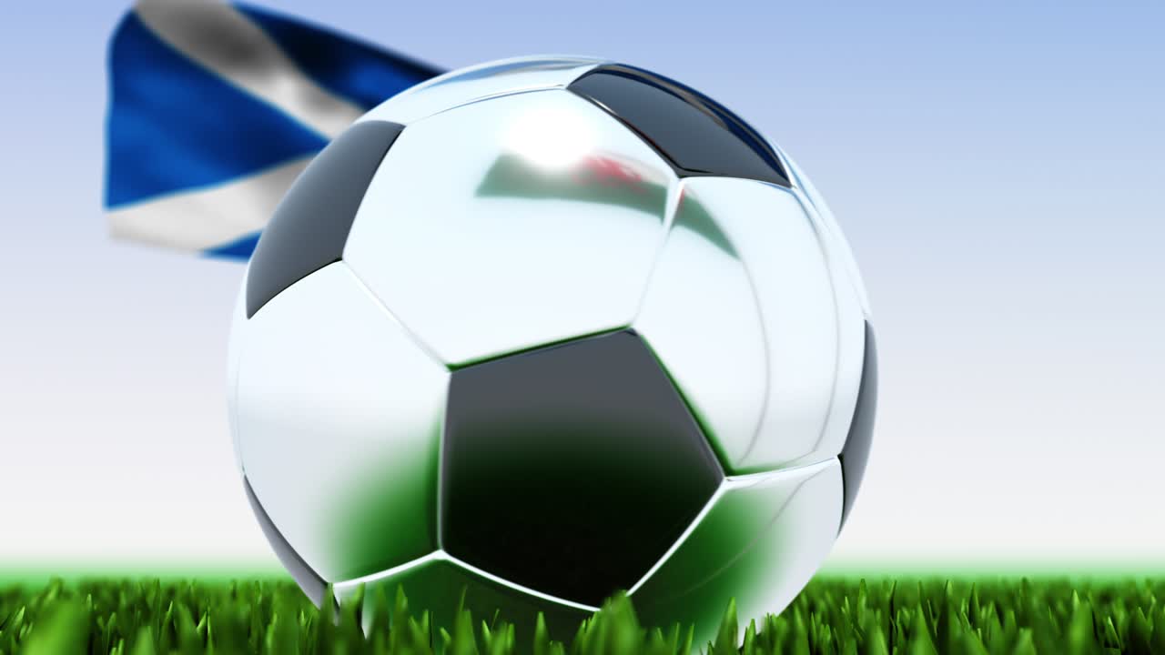 Looping Soccer Ball Wales vs. Scotland