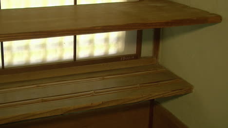 shelves in a japanese teahouse