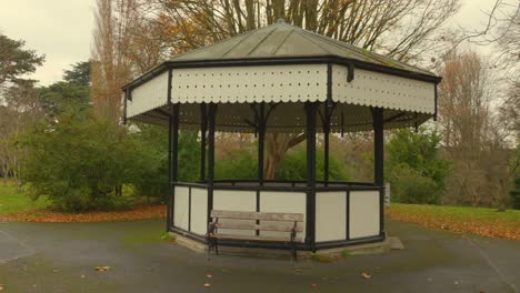 pavilion at the national botanic gardens during winter in dublin, ireland