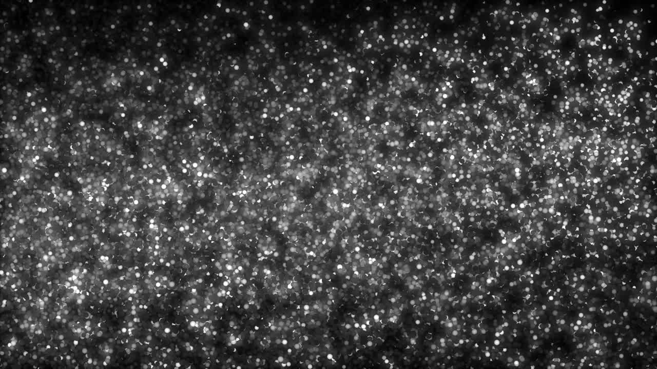 movimiento de partículas atómicas en el espacio