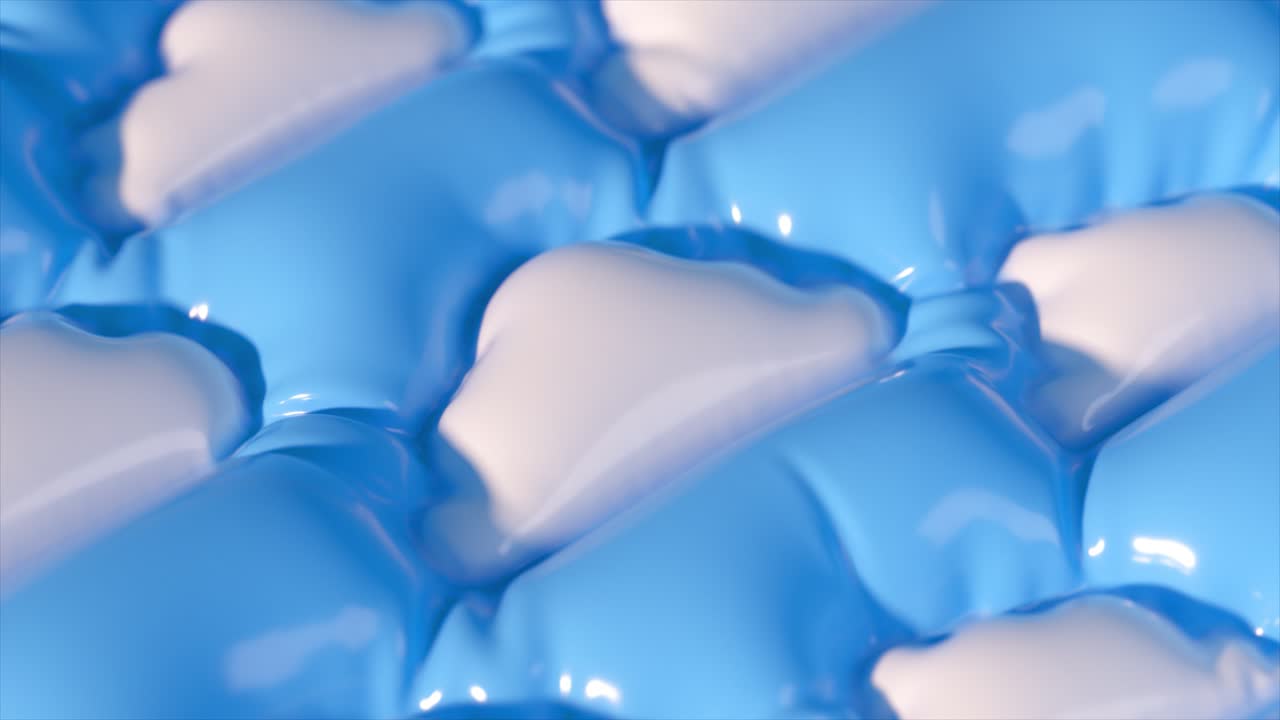 추상적인 파란색과 색의 기하학적 패턴