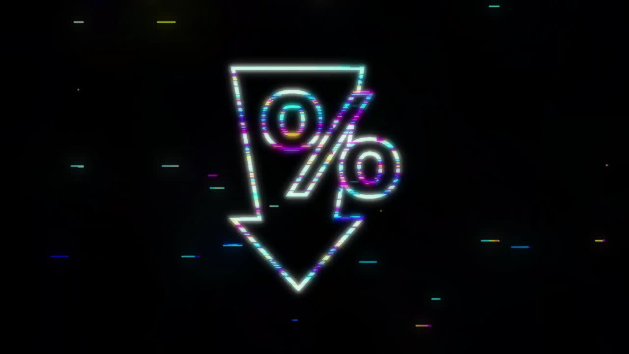 porcentaje con flecha arriba y abajo. banca, crédito, tasa de interés. gráfico de movimiento